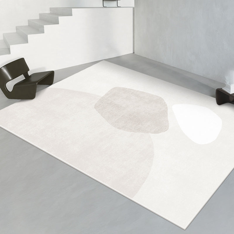 Green Modern Rug Polyester Contrast Color Rug Washable Rug for Home Decor