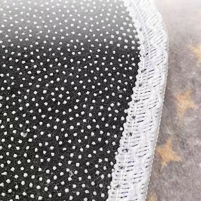 Casual Apricot Rug Polyester Cloud Rug Stain Resistant Rug for Living Room