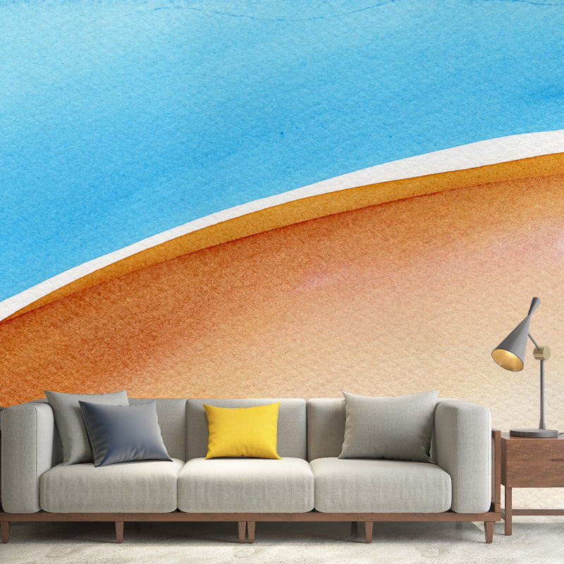 Illustration Stain Resistant Wallpaper Abstract Watercolor Living Room Wall Mural