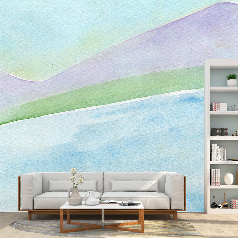 Illustration Stain Resistant Wallpaper Abstract Watercolor Living Room Wall Mural