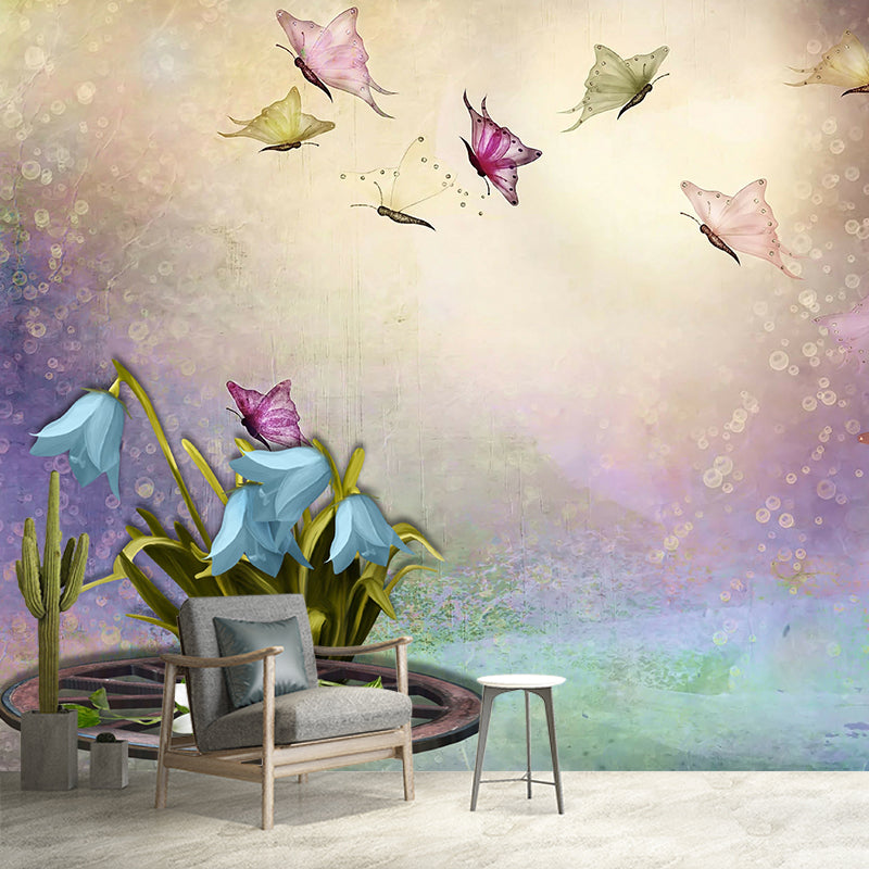 Modern Illustration Mural Wallpaper Plant Decoration Indoor Wall Mural
