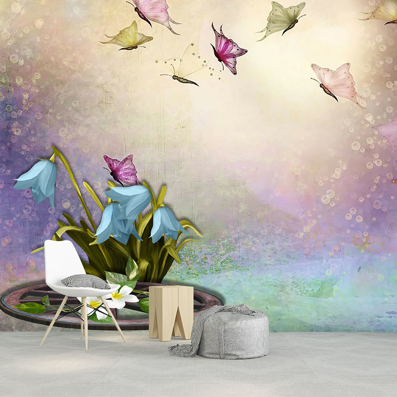 Modern Illustration Mural Wallpaper Plant Decoration Indoor Wall Mural