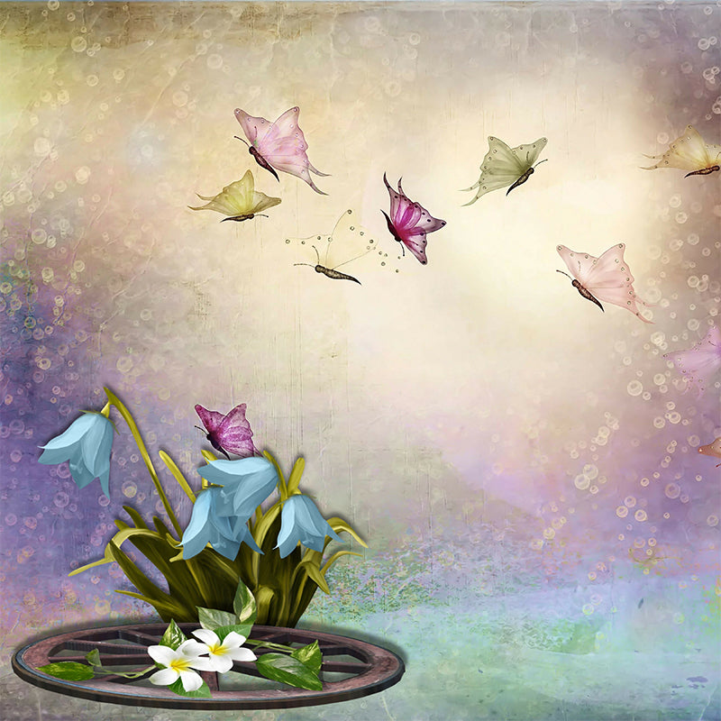 Modern Illustration Mural Wallpaper Plant Decoration Indoor Wall Mural