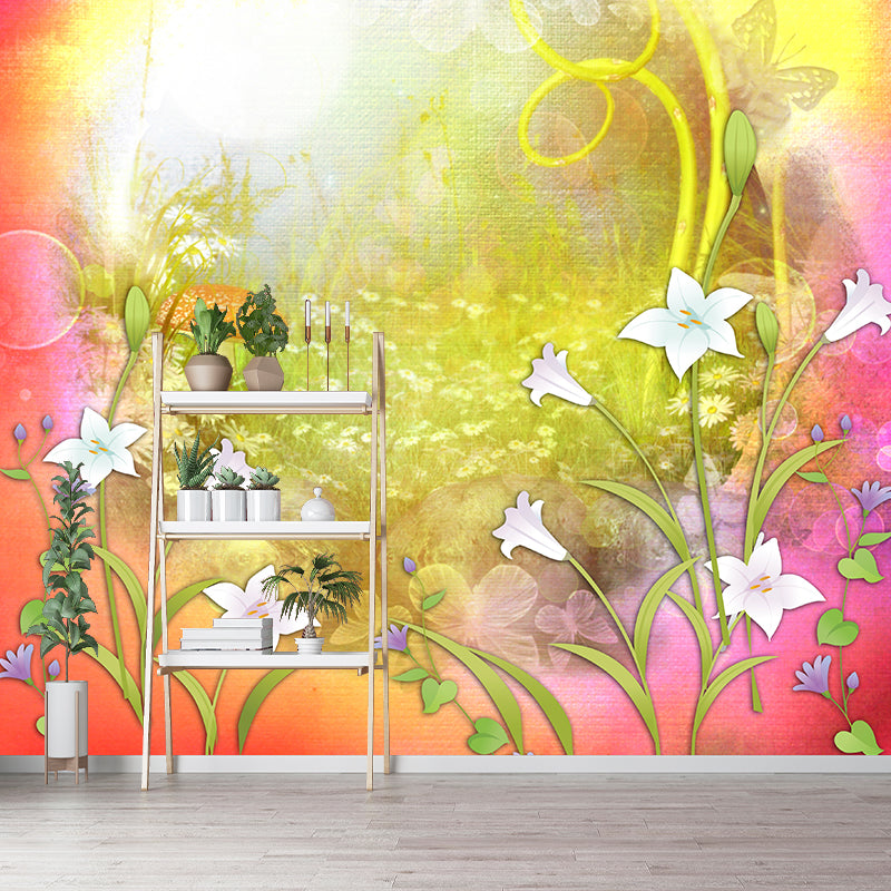 Modern Illustration Mural Wallpaper Plant Decoration Indoor Wall Mural