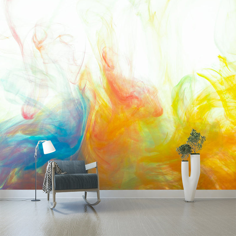 Modern Ink Art Wallpaper Mildew Resistant Sleeping Room Wall Mural