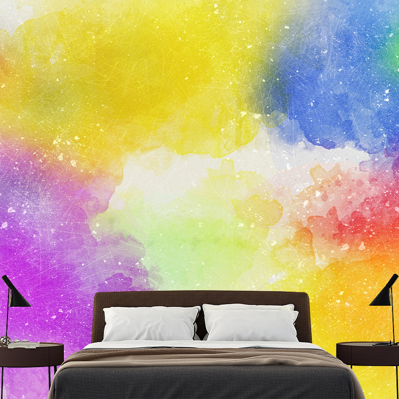 Illustration Wall Mural Wallpaper Color Art Sitting Room Wall Mural