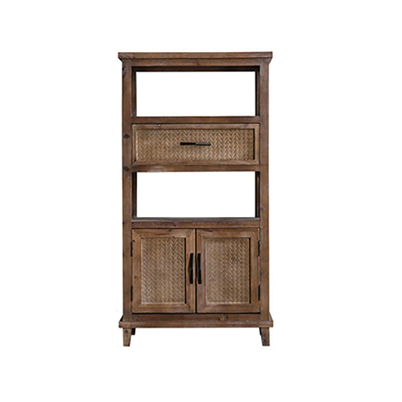 Industrial Wood Drawers Included Cabinet Distressed Brown Accent Cabinet