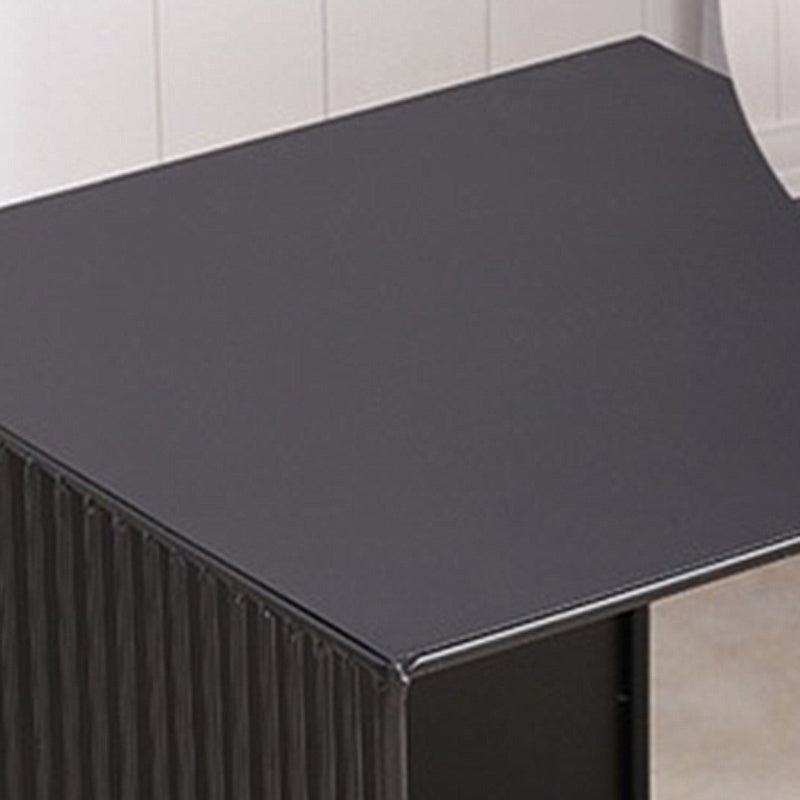 Square Nesting Coffee Table Set Metal Frame Coffee Cocktail Table with Shelf