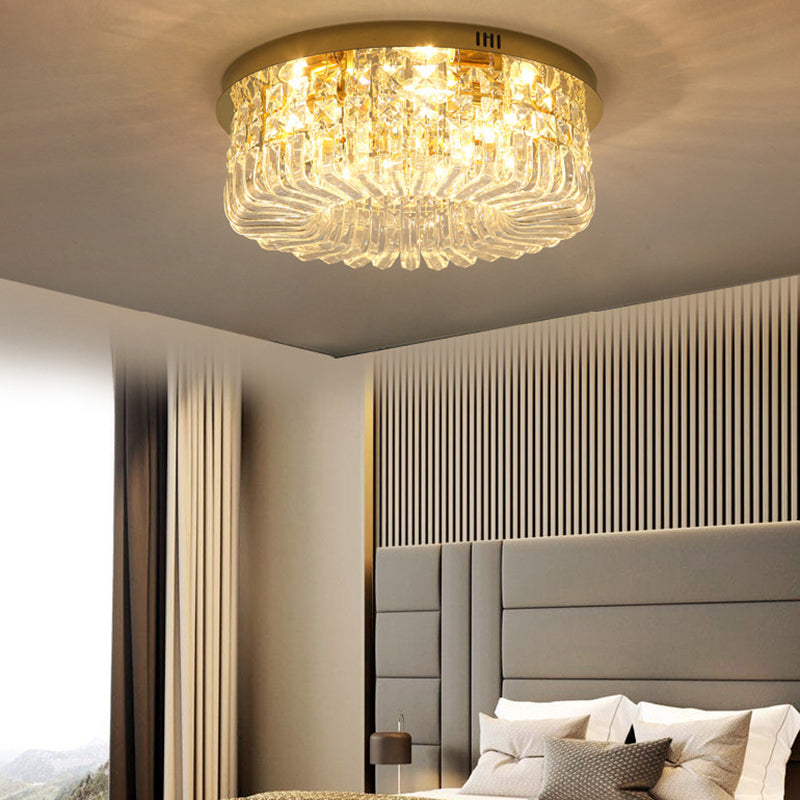 Crystal Geometric Flush Mount Lighting Contemporary Flush Mount Fixture