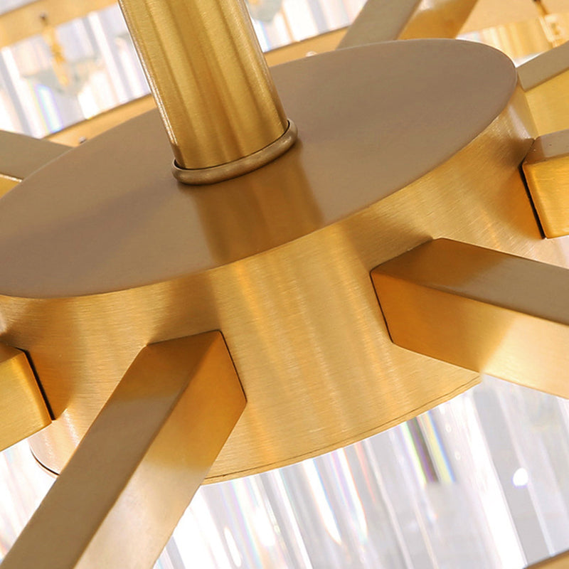 Modern Geometric Flush Mount Lights Crystal Flush Mount for Living Room