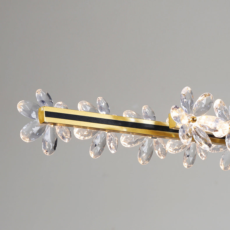 Modernism Single Golden Finish Ceiling Light LED Kitchen Island Lighting
