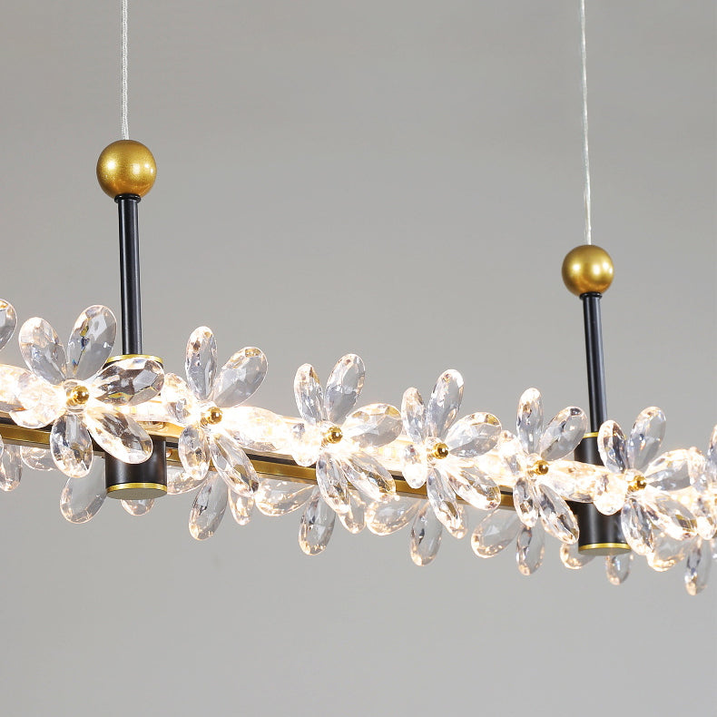Modernism Single Golden Finish Ceiling Light LED Kitchen Island Lighting