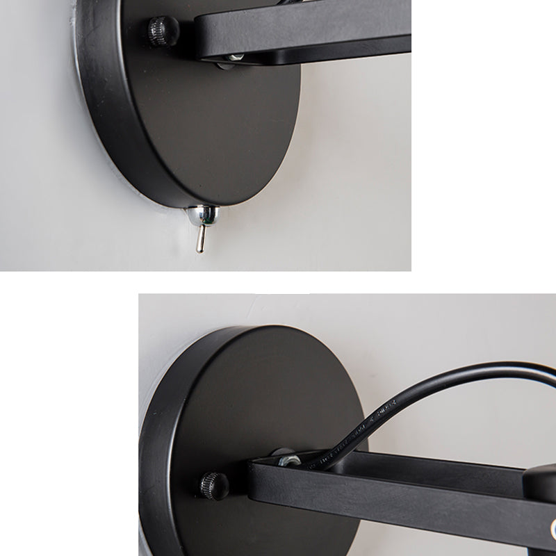 Contemporary Metal Wall Sconce Simple Wall Light Fixture for Bedroom