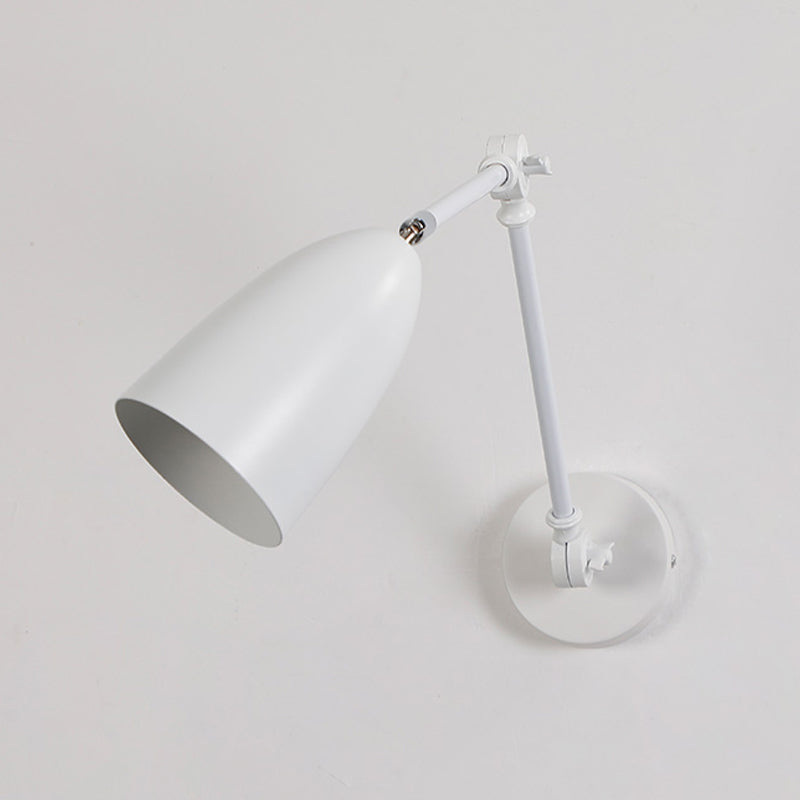 Contemporary Metal Wall Sconce Minimalist Wall Light Fixture with Adjustable Arm