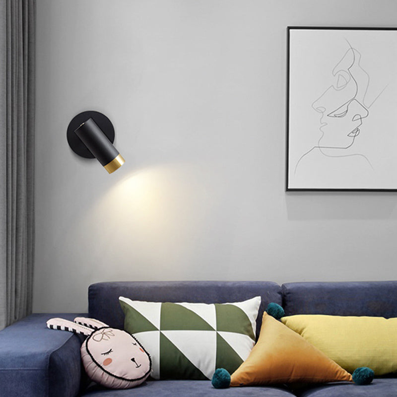 Contemporary Metal Wall Sconce Minimalist Wall Light Fixture for Bedroom