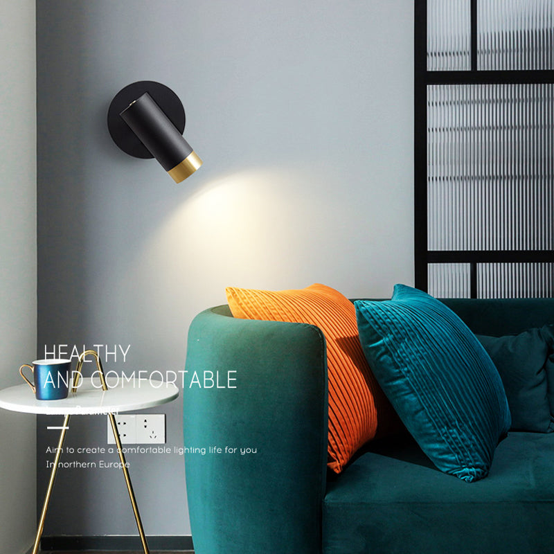 Contemporary Metal Wall Sconce Minimalist Wall Light Fixture for Bedroom