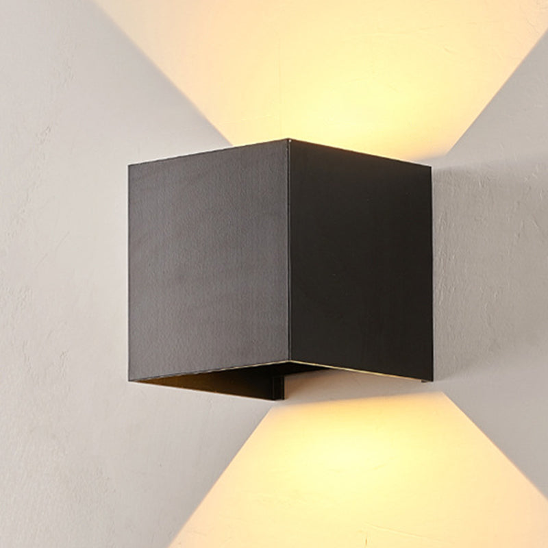 Modern Metal Wall Sconce Geometric Shape Wall Light for Bedroom