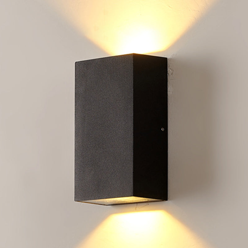 Modern Metal Wall Sconce Geometric Shape Wall Light for Bedroom