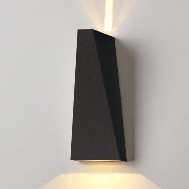 Modern Metal Wall Sconce Geometric Shape Wall Light for Bedroom