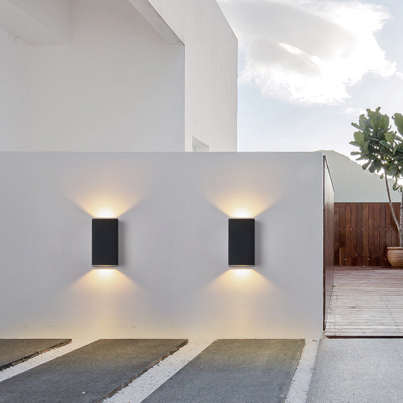 Modern Metal Wall Sconce Geometric Shape Wall Light for Bedroom