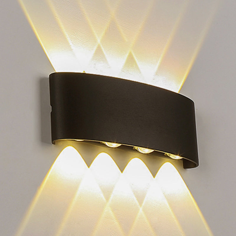 Modern Metal Wall Sconce Geometric Shape Wall Light for Bedroom