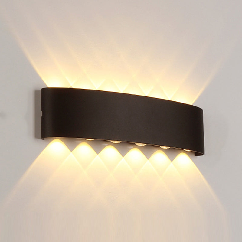 Modern Metal Wall Sconce Geometric Shape Wall Light for Bedroom