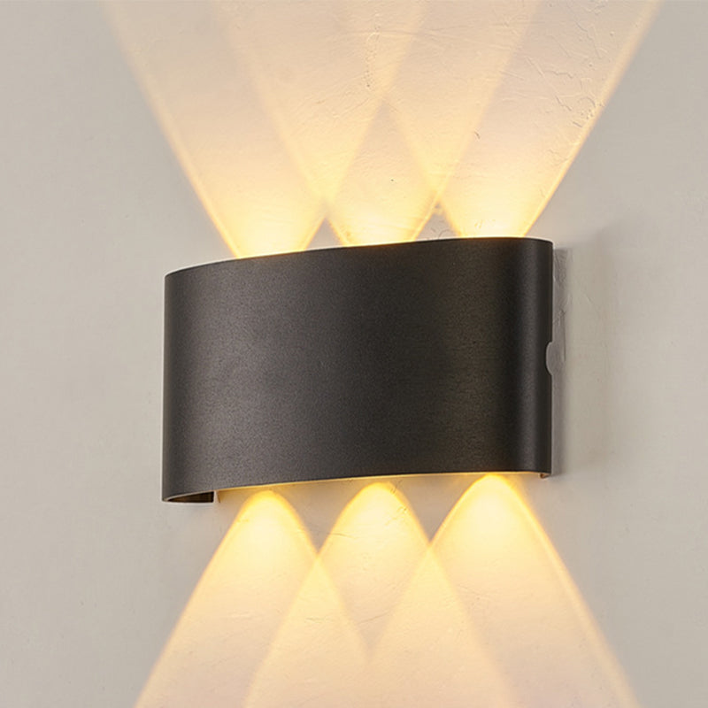 Modern Metal Wall Sconce Geometric Shape Wall Light for Bedroom