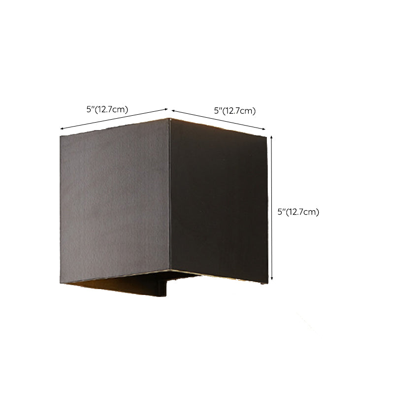 Modern Metal Wall Sconce Geometric Shape Wall Light for Bedroom