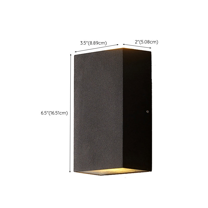 Modern Metal Wall Sconce Geometric Shape Wall Light for Bedroom