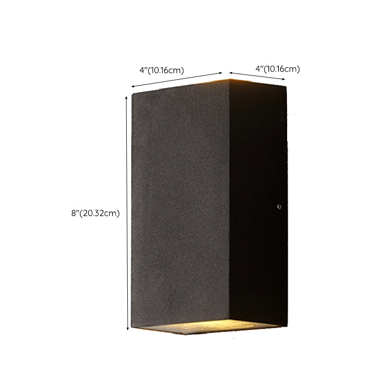 Modern Metal Wall Sconce Geometric Shape Wall Light for Bedroom