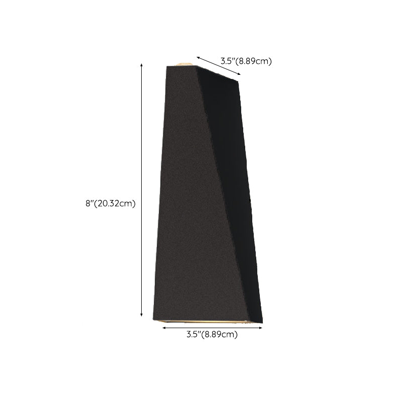 Modern Metal Wall Sconce Geometric Shape Wall Light for Bedroom