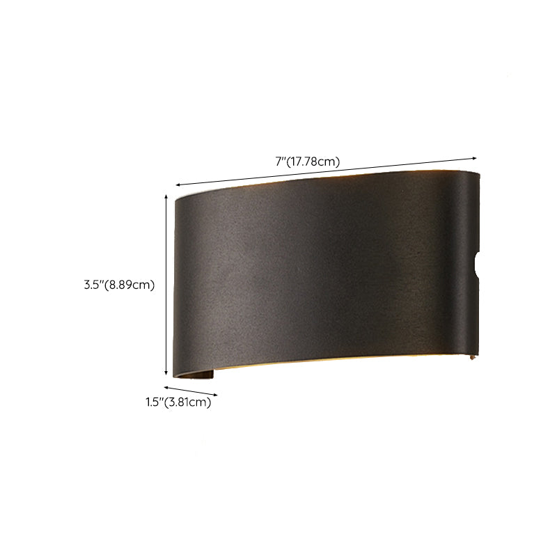 Modern Metal Wall Sconce Geometric Shape Wall Light for Bedroom