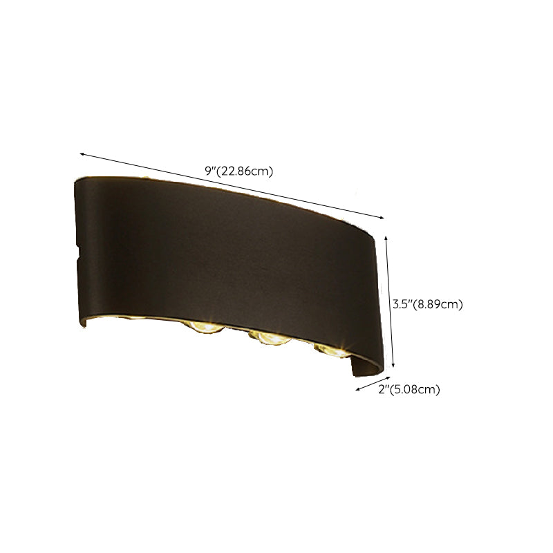 Modern Metal Wall Sconce Geometric Shape Wall Light for Bedroom