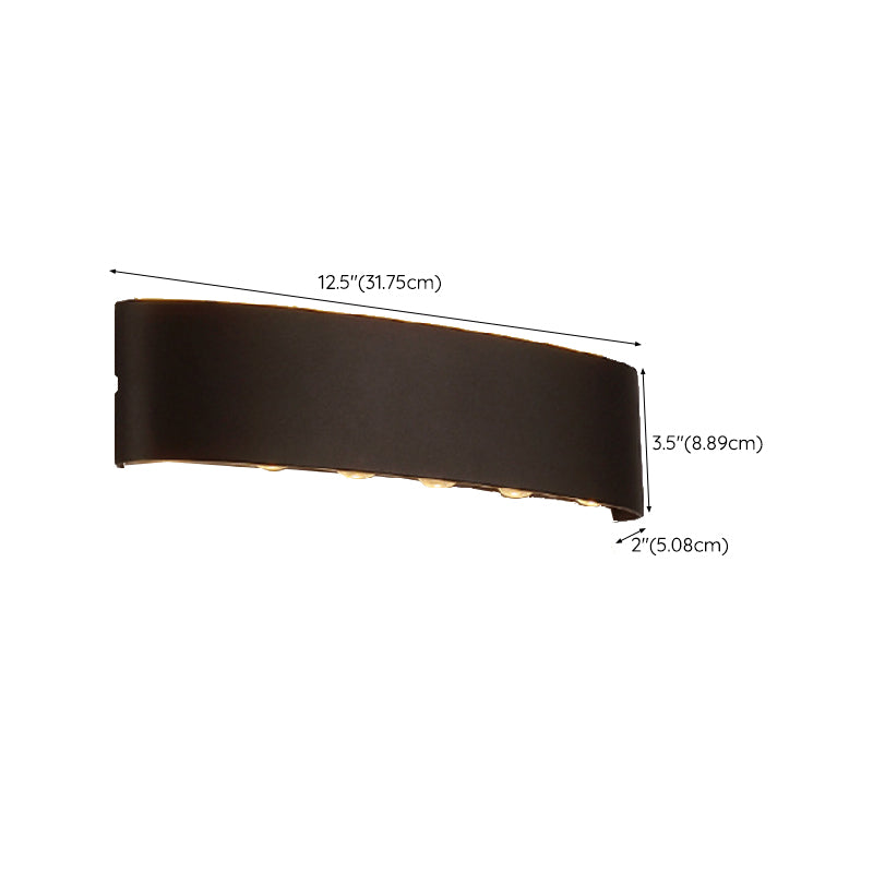 Modern Metal Wall Sconce Geometric Shape Wall Light for Bedroom