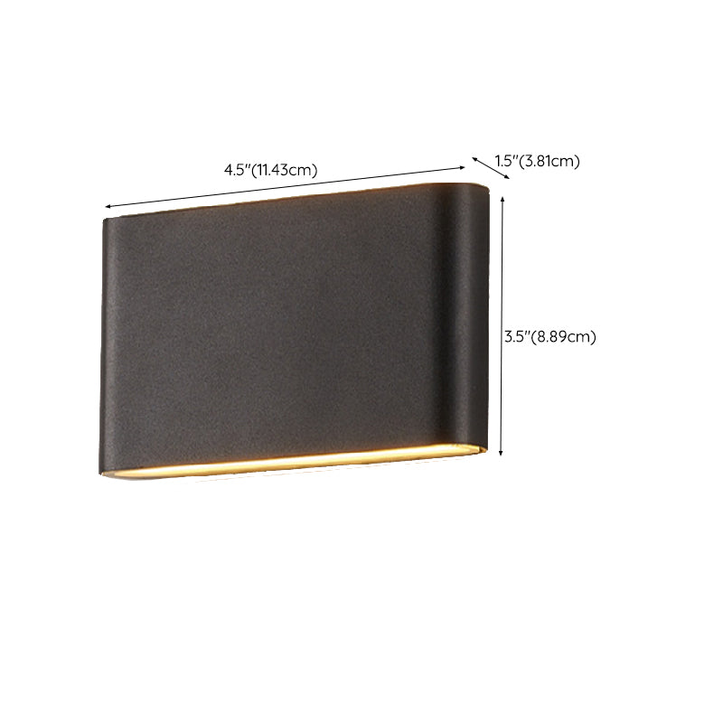 Modern Metal Wall Sconce Geometric Shape Wall Light for Bedroom