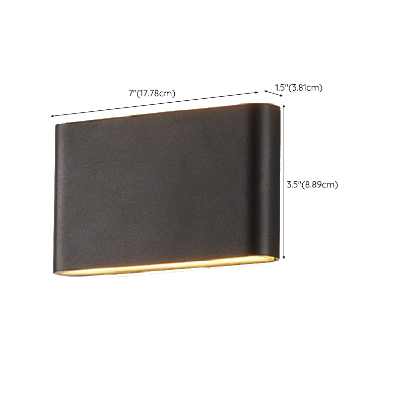 Modern Metal Wall Sconce Geometric Shape Wall Light for Bedroom
