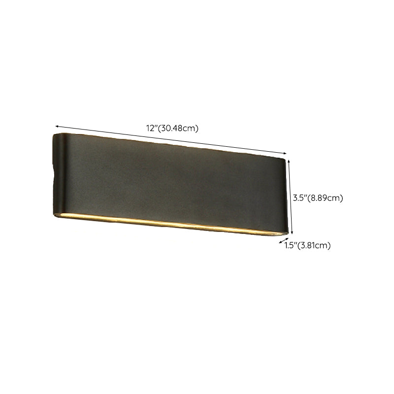 Modern Metal Wall Sconce Geometric Shape Wall Light for Bedroom