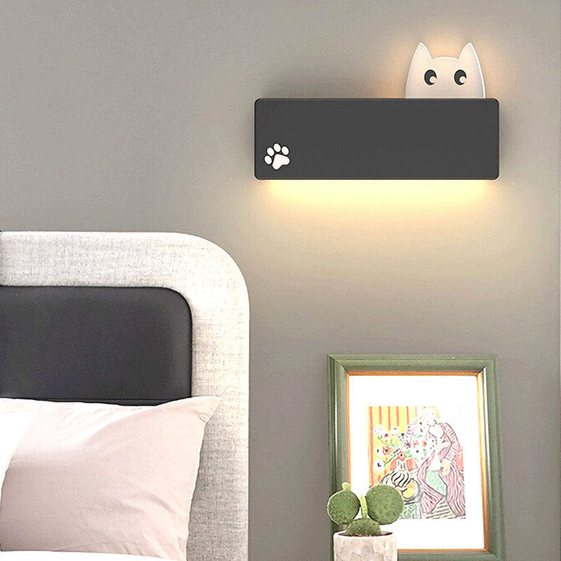 Modern Metal Wall Sconce Minimalist Wall Light Fixture with Acrylic Shade