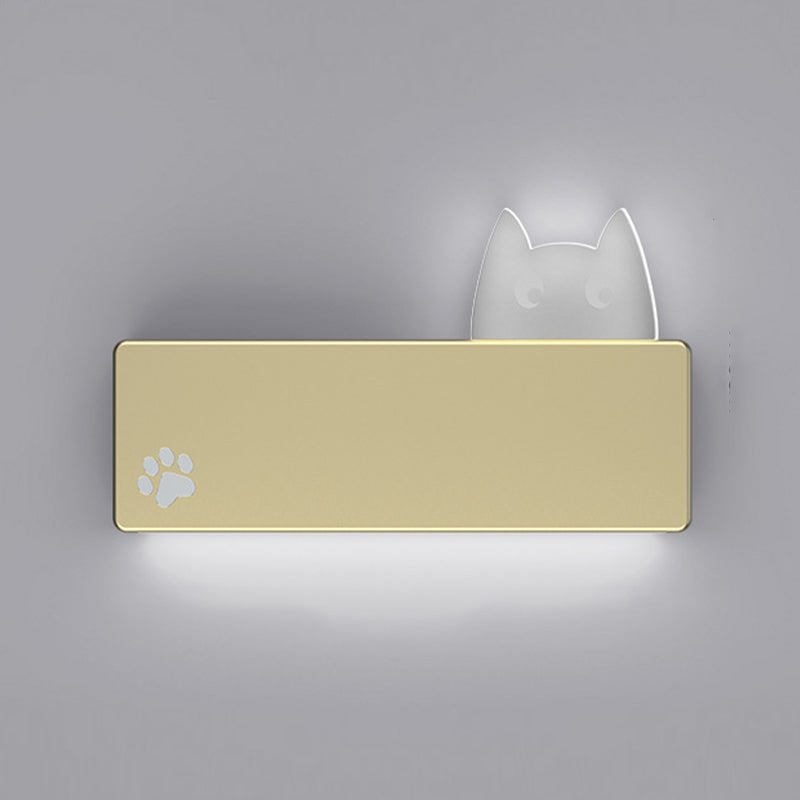 Modern Metal Wall Sconce Minimalist Wall Light Fixture with Acrylic Shade