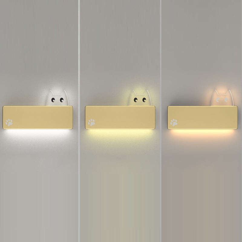 Modern Metal Wall Sconce Minimalist Wall Light Fixture with Acrylic Shade