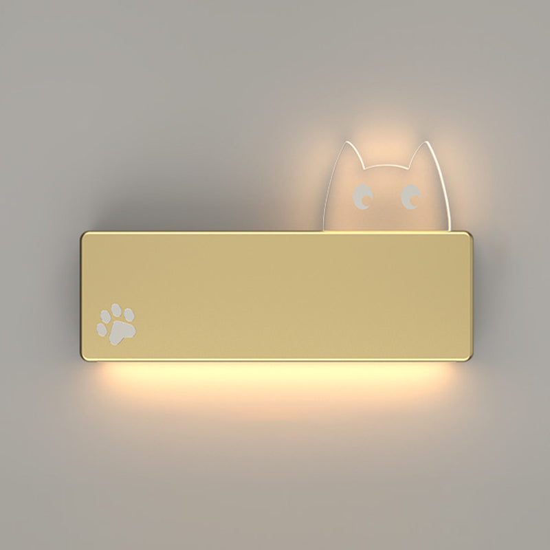 Modern Metal Wall Sconce Minimalist Wall Light Fixture with Acrylic Shade