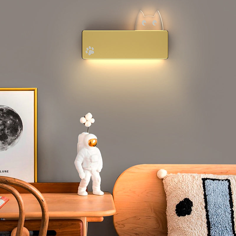 Modern Metal Wall Sconce Minimalist Wall Light Fixture with Acrylic Shade