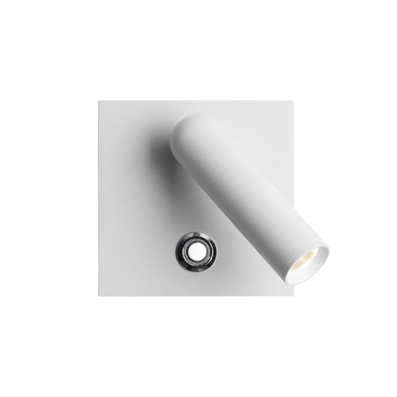 Modern Simple Wall Light Square Shape Wall Lamp with Aluminum Shade for Bedroom