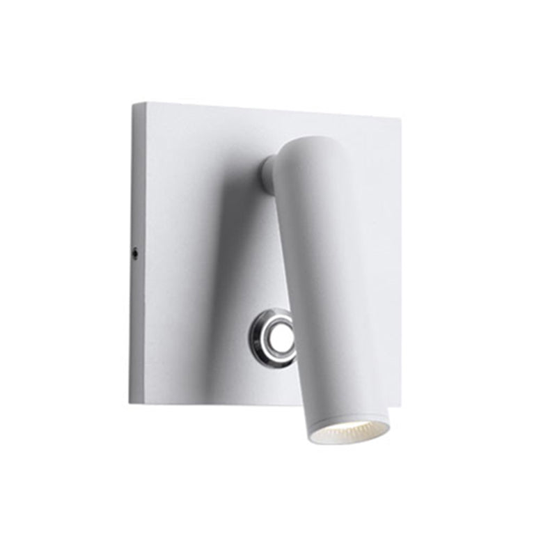Modern Simple Wall Light Square Shape Wall Lamp with Aluminum Shade for Bedroom