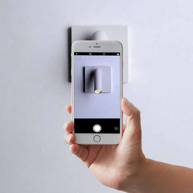 Modern Simple Wall Light Square Shape Wall Lamp with Aluminum Shade for Bedroom