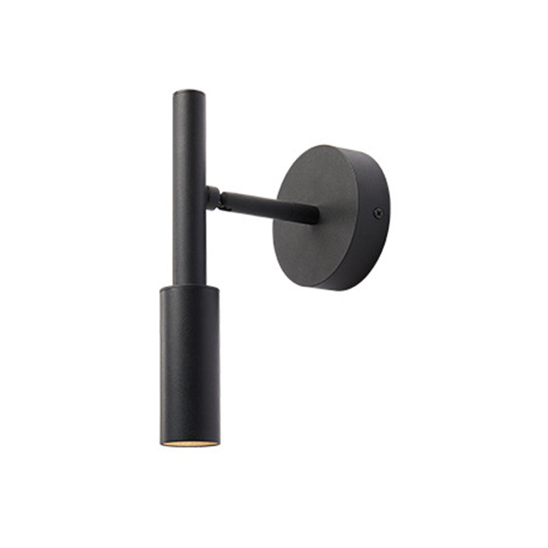 Modern Simple Wall Light Cylinder Shape Wall Lamp with Iron Shade for Bedroom