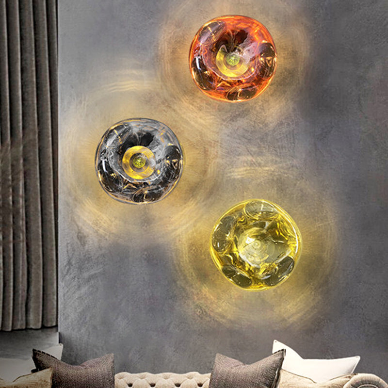 Macaron Wall Lamp 1-Light Wall Mount Lamp with Acrylic Shade for Bedroom