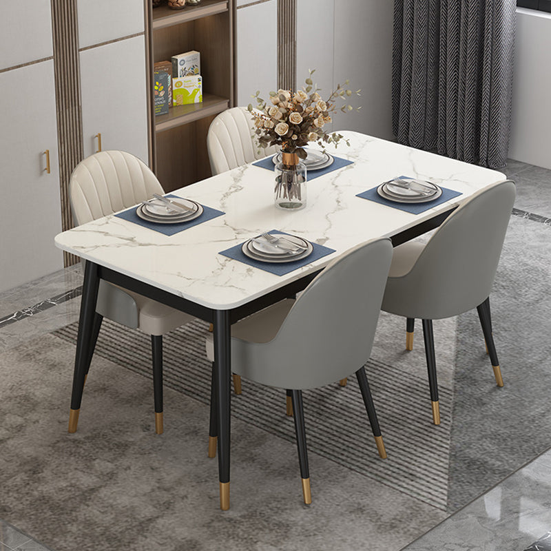 Contemporary Upholstered Armless Dining Chairs Parsons Chairs