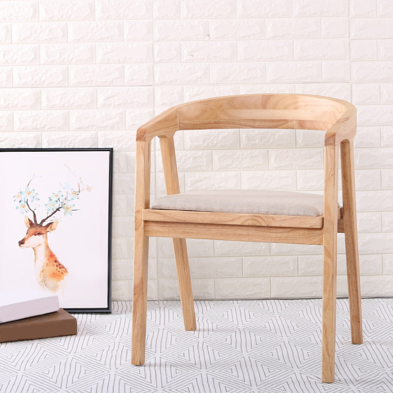 Traditional Wood Kitchen Dining Chairs Upholstered Arm Chairs