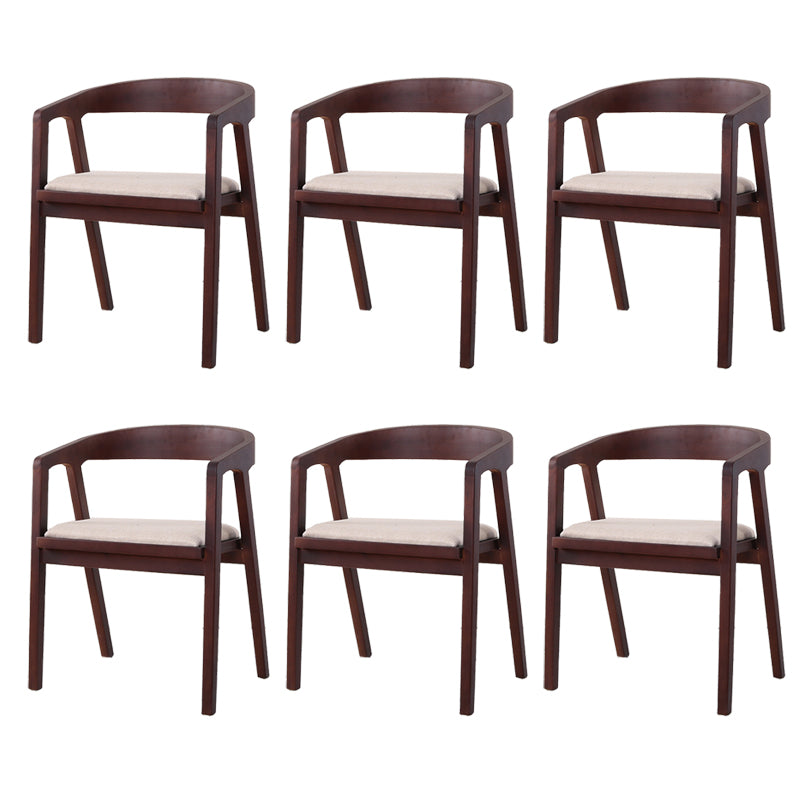 Traditional Wood Kitchen Dining Chairs Upholstered Arm Chairs